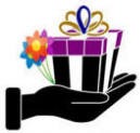 Send Flowers Today Logo with a hand holiding a bouque of flowers - Flower Delivery 4 Hours or Less!
